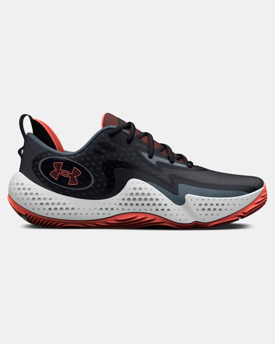 Unisex UA Spawn 5 Basketball Shoes, Black, pdpMainDesktop image number 0